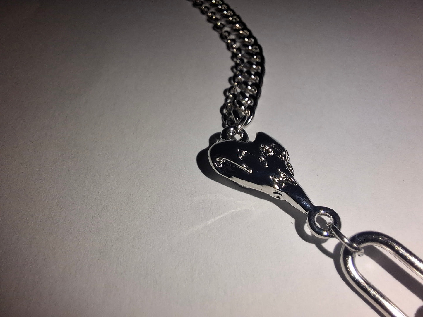 ✨ Opal Kette Damen mit Kreuz Anhänger – Silber Halskette Y2K Style | Gothic Statement Schmuck